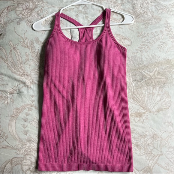 lululemon athletica Tops - Lululemon Ebb to Street Tank Top Pink Lychee